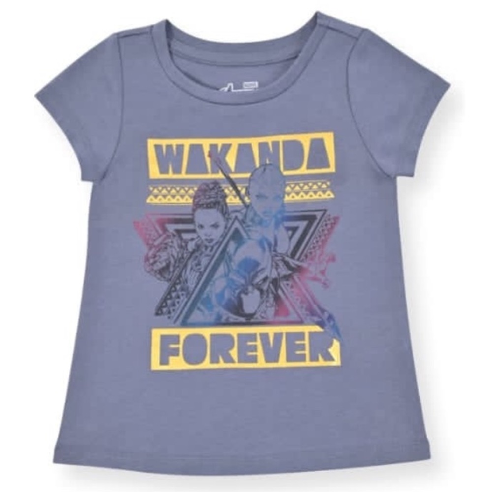 Marvel Avengers wakanda  forever Black Panther 12M,18M, 4T Tee gray shirt new